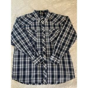 Renegade Limited Edition Men’s XL Plaid Western Long Sleeve Shirt